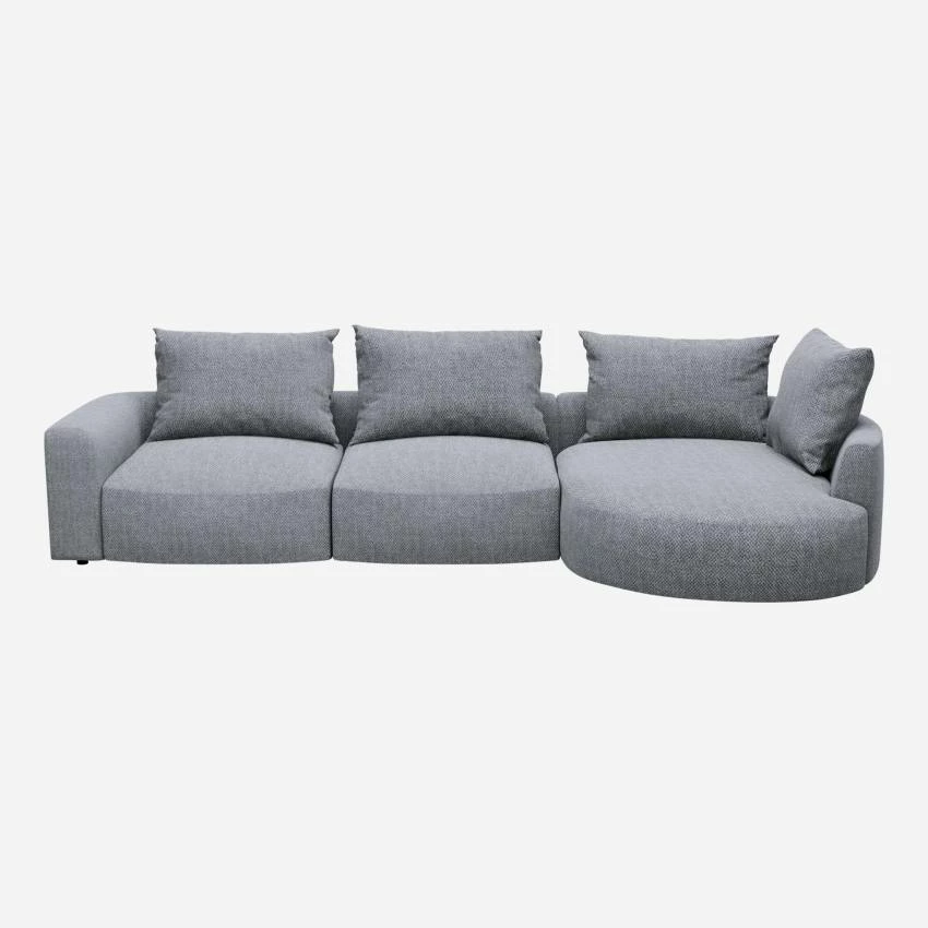 Habitat Canapé D'angle Droit En Tissu Bellagio - Bleu Céleste 6 Habitat Canapé D'angle Droit En Tissu Bellagio - Bleu Céleste – Image 6