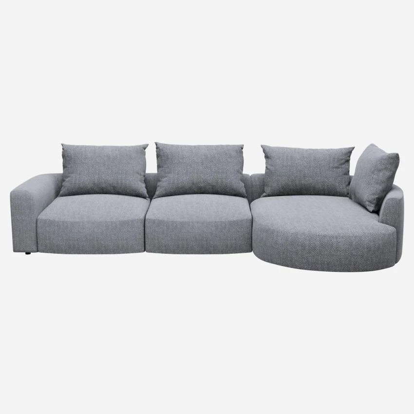 Habitat Canapé D'angle Droit En Tissu Bellagio - Bleu Céleste 1 Habitat Canapé D'angle Droit En Tissu Bellagio - Bleu Céleste