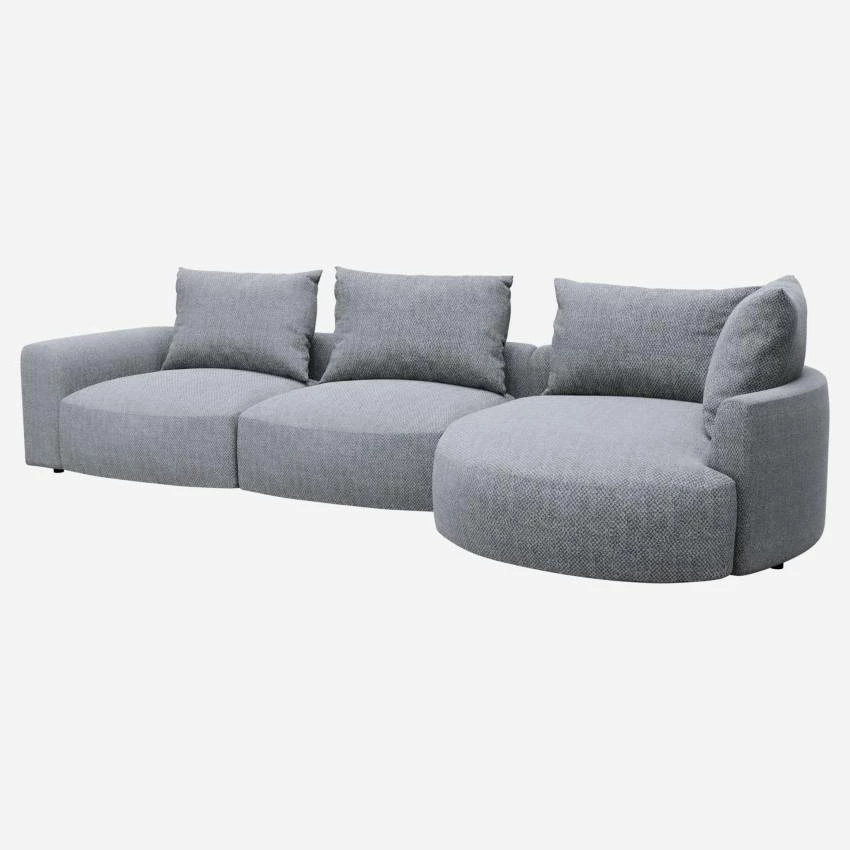 Habitat Canapé D'angle Droit En Tissu Bellagio - Bleu Céleste 2 Habitat Canapé D'angle Droit En Tissu Bellagio - Bleu Céleste – Image 2