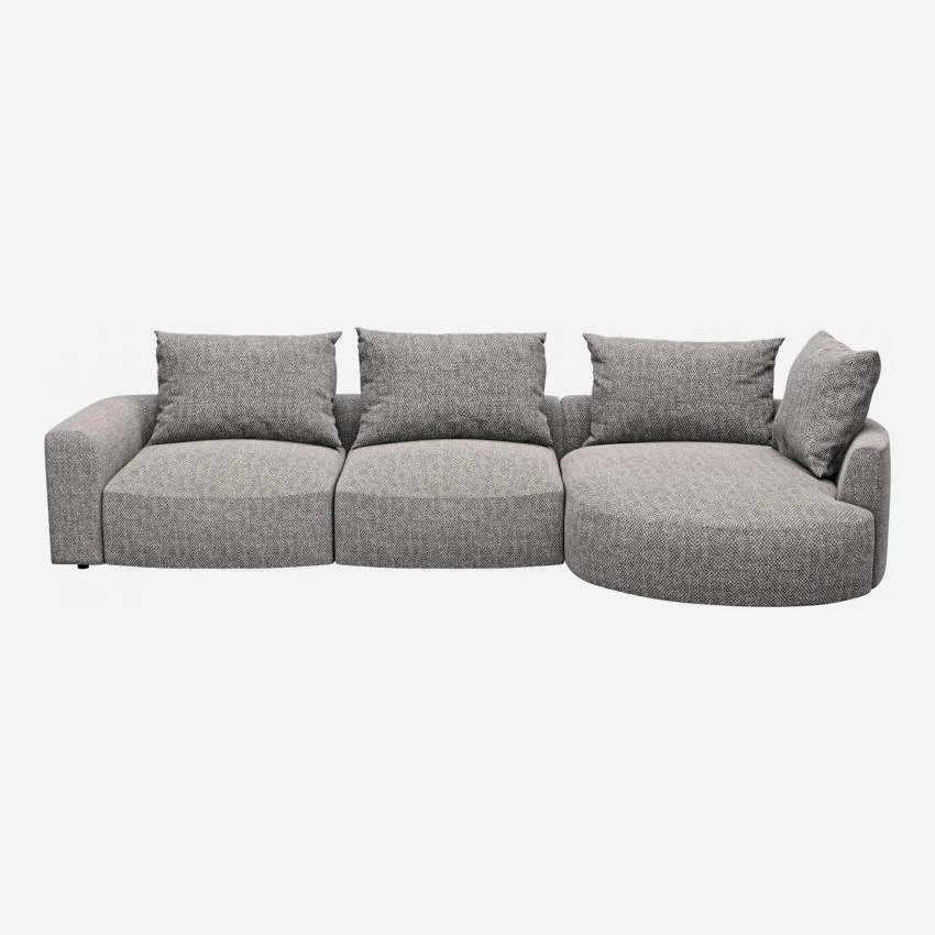 Habitat Canapé D'angle Droit En Tissu Bellagio - Gris Nocturne 6 Habitat Canapé D'angle Droit En Tissu Bellagio - Gris Nocturne – Image 6