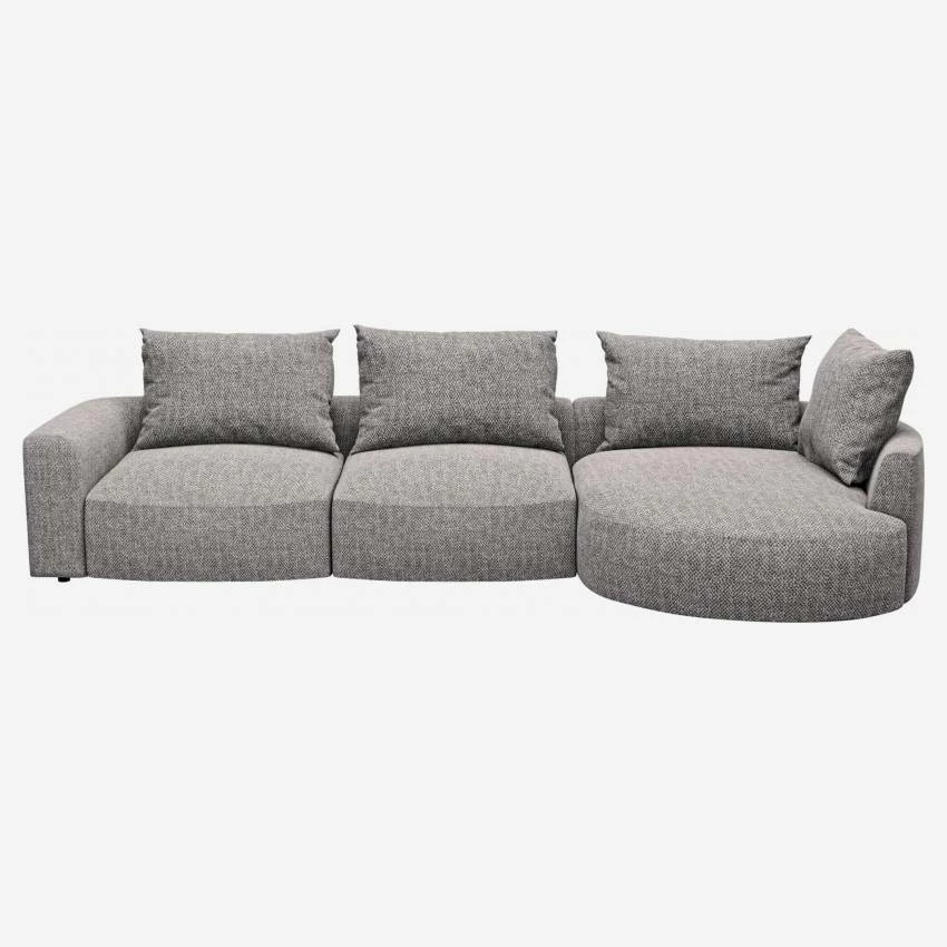 Habitat Canapé D'angle Droit En Tissu Bellagio - Gris Nocturne 1 Habitat Canapé D'angle Droit En Tissu Bellagio - Gris Nocturne