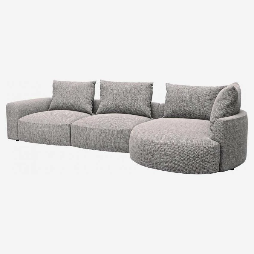 Habitat Canapé D'angle Droit En Tissu Bellagio - Gris Nocturne 2 Habitat Canapé D'angle Droit En Tissu Bellagio - Gris Nocturne – Image 2