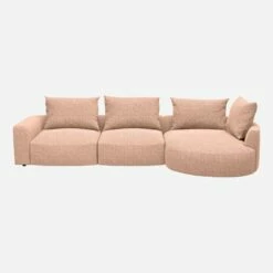 Habitat Canapé D'angle Droit En Tissu Bellagio - Orange Aurore 11 Habitat Canapé D'angle Droit En Tissu Bellagio - Orange Aurore -meubles boutique cagliari cnp angle drt bell orange hd 1122679 1