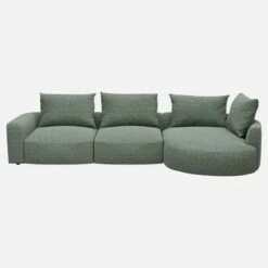 Habitat Canapé D'angle Droit En Tissu Bellagio - Vert Lagon