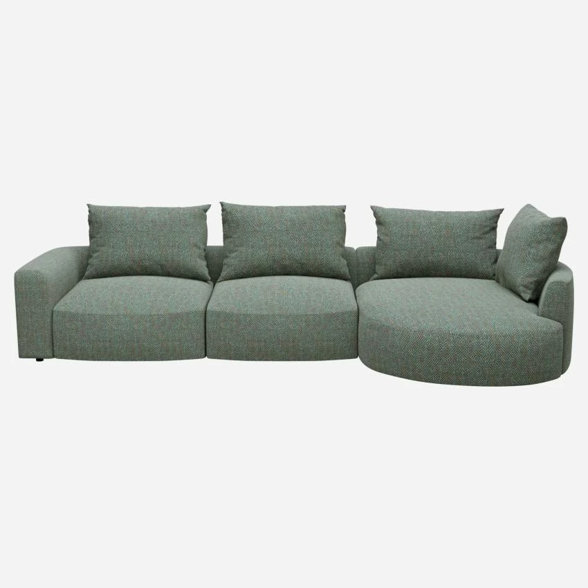 Habitat Canapé D'angle Droit En Tissu Bellagio - Vert Lagon 1 Habitat Canapé D'angle Droit En Tissu Bellagio - Vert Lagon