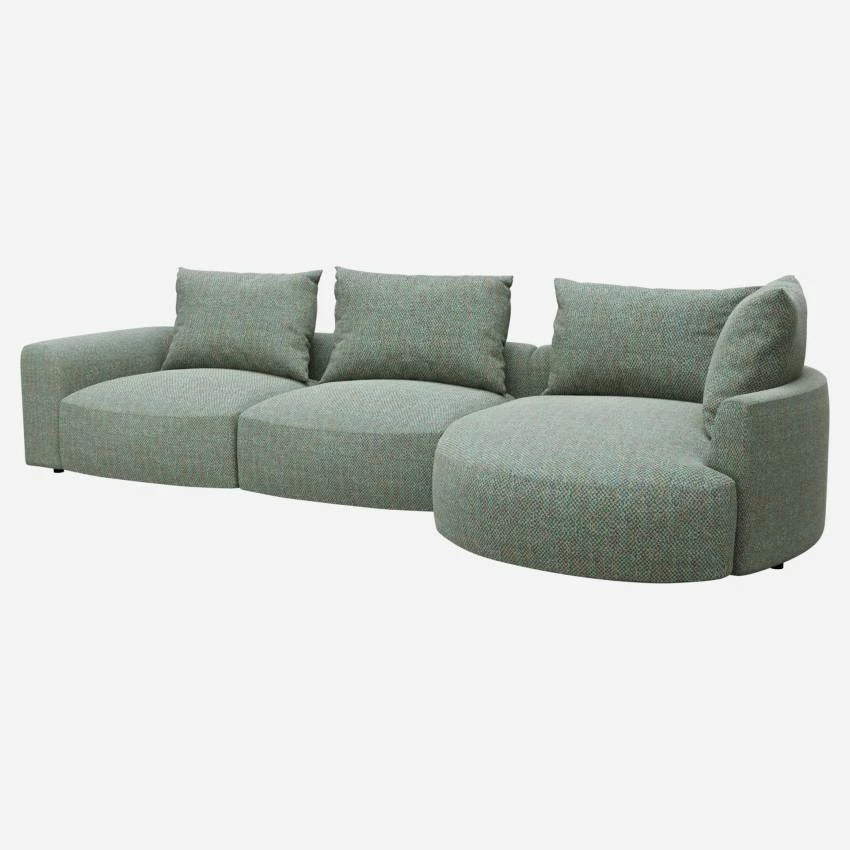 Habitat Canapé D'angle Droit En Tissu Bellagio - Vert Lagon 2 Habitat Canapé D'angle Droit En Tissu Bellagio - Vert Lagon – Image 2
