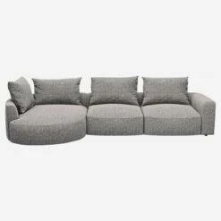 Habitat Canapé D'angle Gauche En Tissu Bellagio - Gris Nocturne