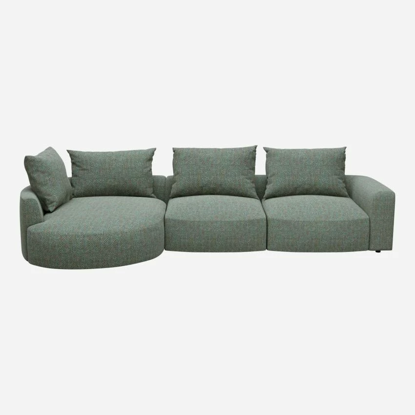 Habitat Canapé D'angle Gauche En Tissu Bellagio - Vert Lagon 6 Habitat Canapé D'angle Gauche En Tissu Bellagio - Vert Lagon – Image 6