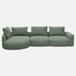 Habitat Canapé D'angle Gauche En Tissu Bellagio - Vert Lagon