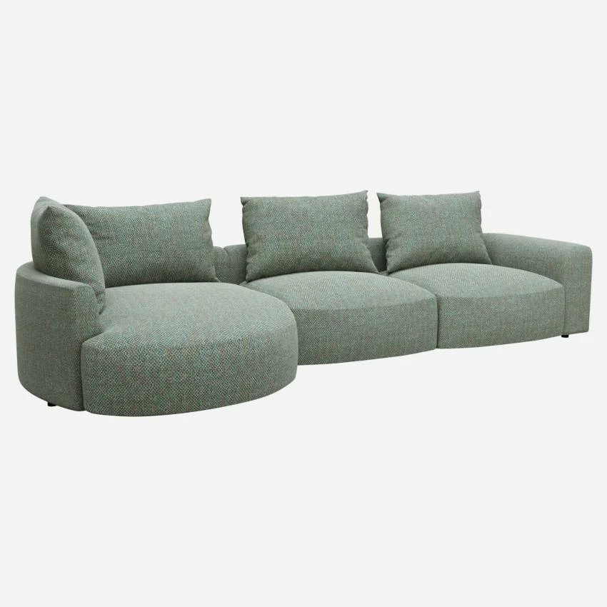 Habitat Canapé D'angle Gauche En Tissu Bellagio - Vert Lagon 2 Habitat Canapé D'angle Gauche En Tissu Bellagio - Vert Lagon – Image 2