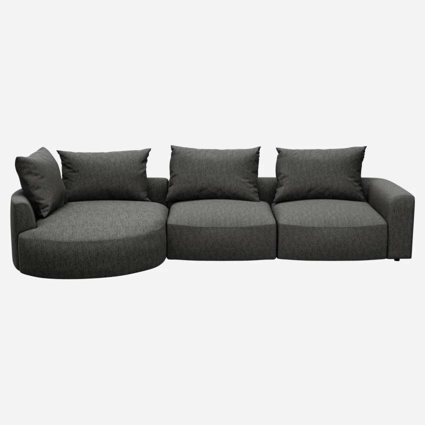 Habitat Canapé D'angle Gauche En Tissu Copparo - Gris Ardoise 1 Habitat Canapé D'angle Gauche En Tissu Copparo - Gris Ardoise