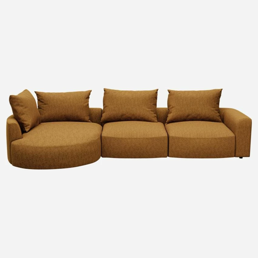 Habitat Canapé D'angle Gauche En Tissu Copparo - Jaune Moutarde 1 Habitat Canapé D'angle Gauche En Tissu Copparo - Jaune Moutarde