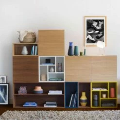 Habitat Caisson Cube Ferméen Noyer -meubles boutique caisson cube ferme en noyer 1334175 1