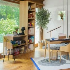 Habitat Petite Bibliothèque - 100 X 85 Cm - Naturel -meubles boutique caisson de rangement en chene 100 x 85 cm naturel 2591611 1