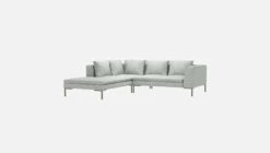 Habitat Canapé 2 Places Avec Méridienne Gauche En Tissu Alba - Gris Brume -meubles boutique canape 2 places avec meridienne gauche en tissu alba gris brume 10272823 2