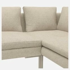 Habitat Canapé 2 Places Avec Méridienne Gauche En Tissu Lucca - Blanc Mastic -meubles boutique canape 2 places avec meridienne gauche en tissu lucca blanc mastic 12851353