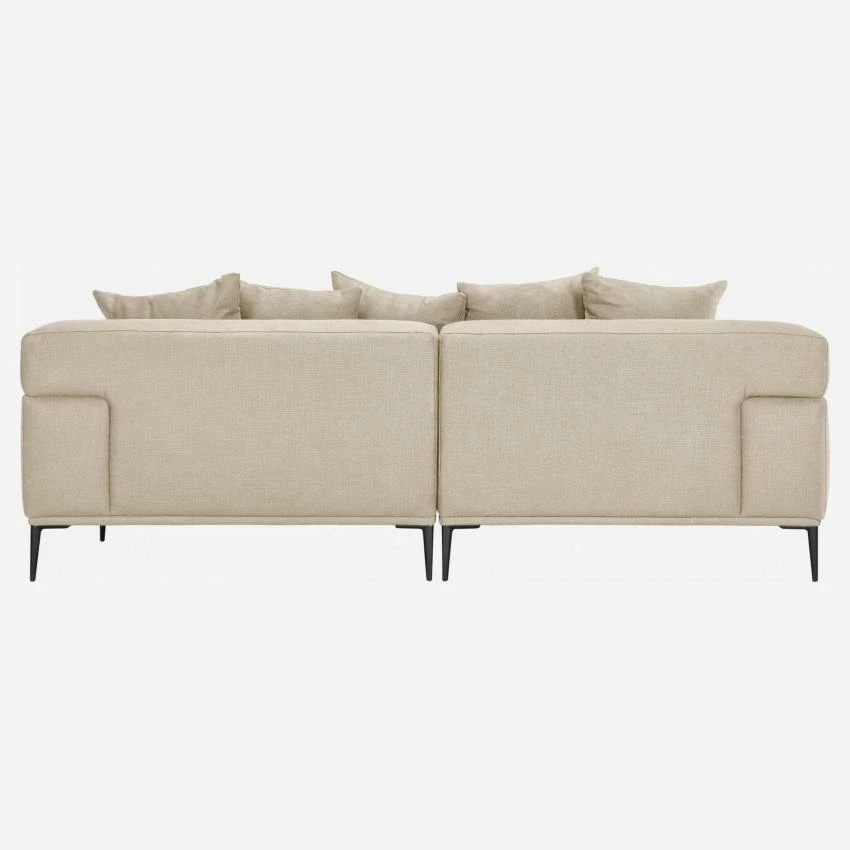 Habitat Canapé 2 Places En Lin Avec Angle Gauche - Naturel 4 Habitat Canapé 2 Places En Lin Avec Angle Gauche - Naturel – Image 4