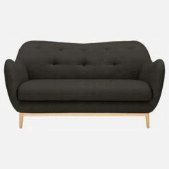 Habitat Canapé 2 Places En Tissu Gris Foncé - Design By Adrien Carvès