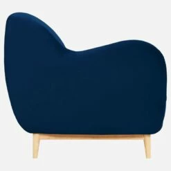 Habitat Canapé 2 Places En Velours Bleu - Design By Adrien Carvès -meubles boutique canape 2 places en velours bleu design by adrien carves 1238605