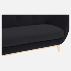 Habitat Canapé 2 Places En Velours Bleu - Design By Adrien Carvès -meubles boutique canape 2 places en velours bleu design by adrien carves 1238613