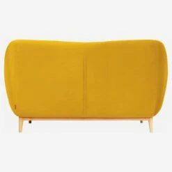 Habitat Canapé 2 Places En Velours Jaune Moutarde - Design By Adrien Carvès -meubles boutique canape 2 places en velours jaune moutarde design by adrien carves 1238523