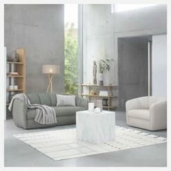 Habitat Canapé 3 Places Arrondi En Tissu Lucca - Vert Mousse 11 Habitat Canapé 3 Places Arrondi En Tissu Lucca - Vert Mousse -meubles boutique canape 3 places arrondi en tissu lucca vert mousse 13513325