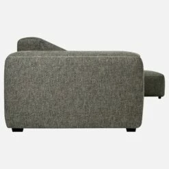 Habitat Canapé 3 Places Avec Méridienne Droite En Tissu Bellagio - Gris Nocturne -meubles boutique canape 3 places avec meridienne droite en tissu bellagio gris noir 1229963