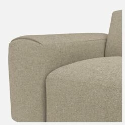 Habitat Canapé 3 Places Avec Méridienne Droite En Tissu Lucca - Blanc Mastic -meubles boutique canape 3 places avec meridienne droite en tissu lucca blanc mastic 12851505