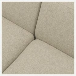 Habitat Canapé 3 Places Avec Méridienne Droite En Tissu Lucca - Blanc Mastic -meubles boutique canape 3 places avec meridienne droite en tissu lucca blanc mastic 12851509