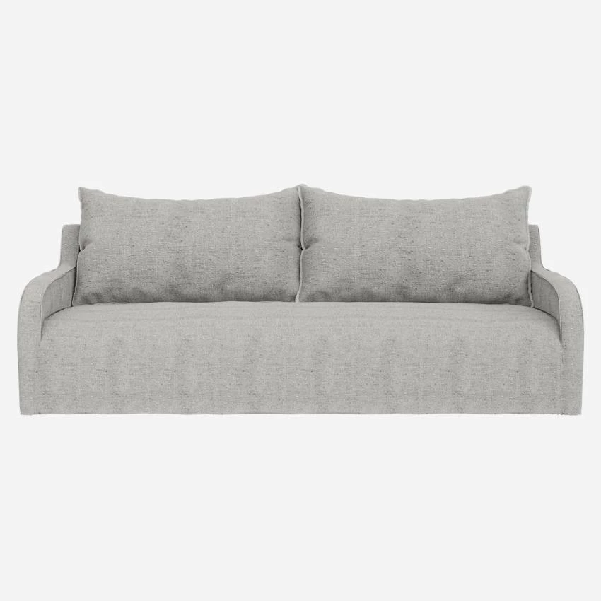 Habitat Canapé 3 Places En Lin - Beige Moucheté 1 Habitat Canapé 3 Places En Lin - Beige Moucheté