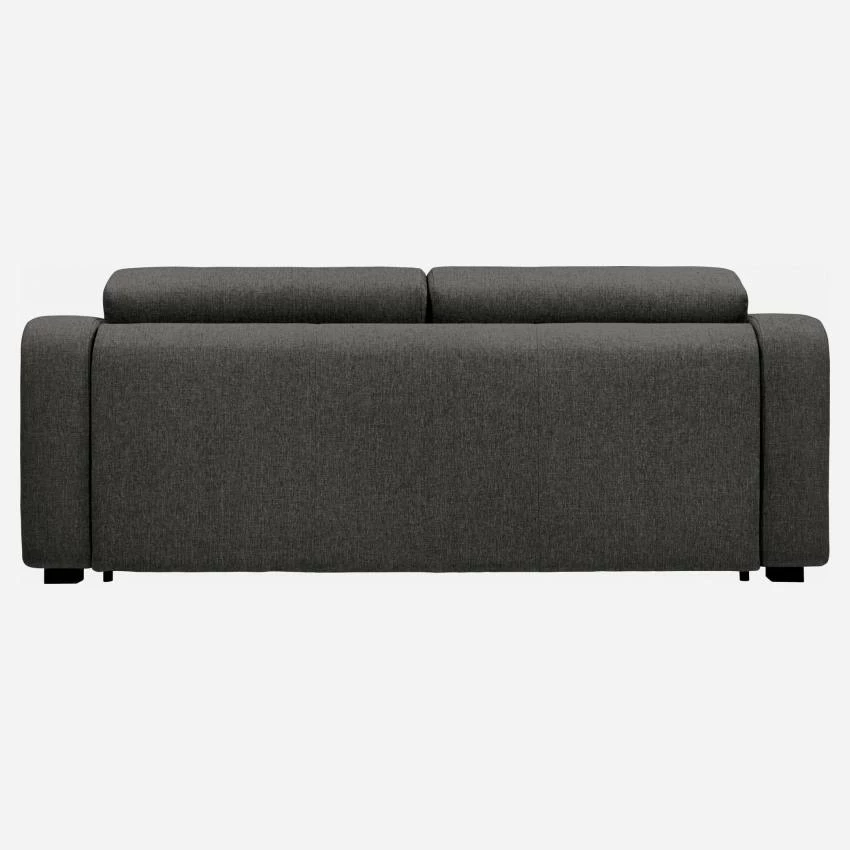 Habitat Canapé 3 Places En Tissu - Gris Foncé 4 Habitat Canapé 3 Places En Tissu - Gris Foncé – Image 4