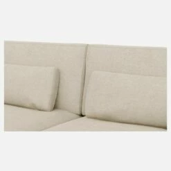 Habitat Canapé 3 Places En Tissu Lucca - Blanc Mastic - Base En Cuir Marron -meubles boutique canape 3 places en tissu lucca blanc mastic base en cuir marron 13054627