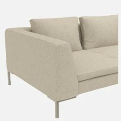 Habitat Canapé 3 Places En Tissu Lucca - Blanc Mastic -meubles boutique canape 3 places en tissu lucca blanc mastic 12851485