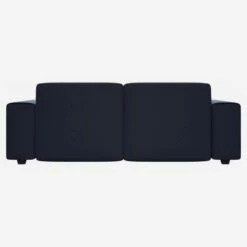 Habitat Canapé 3 Places En Velours - Bleu Encre -meubles boutique canape 3 places en velours bleu marine 1244871