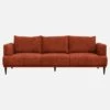 Habitat Canapé 3 Places En Velours Côtelé – Terracotta