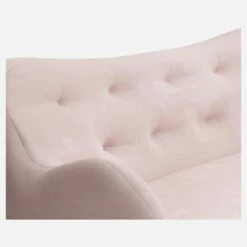 Habitat Canapé 3 Places En Velours - Rose - Design By Adrien Carvès -meubles boutique canape 3 places en velours rose design by adrien carves 4119983