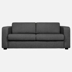 Habitat Canapé Convertible 3 Places à Lattes En Tissu - Gris Foncé