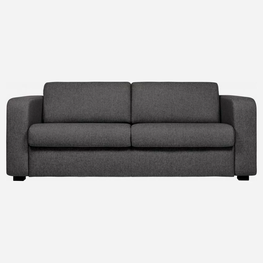 Habitat Canapé Convertible 3 Places à Lattes En Tissu - Gris Foncé 1 Habitat Canapé Convertible 3 Places à Lattes En Tissu - Gris Foncé