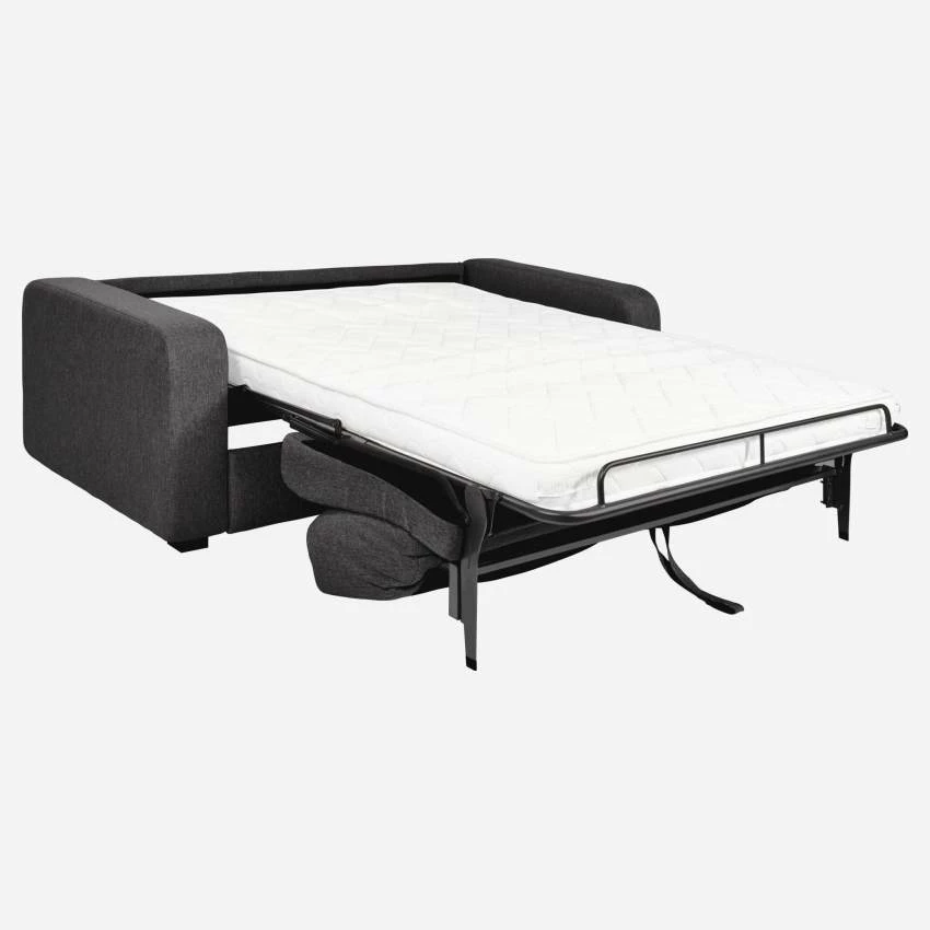 Habitat Canapé Convertible 3 Places à Lattes En Tissu - Gris Foncé 4 Habitat Canapé Convertible 3 Places à Lattes En Tissu - Gris Foncé – Image 4