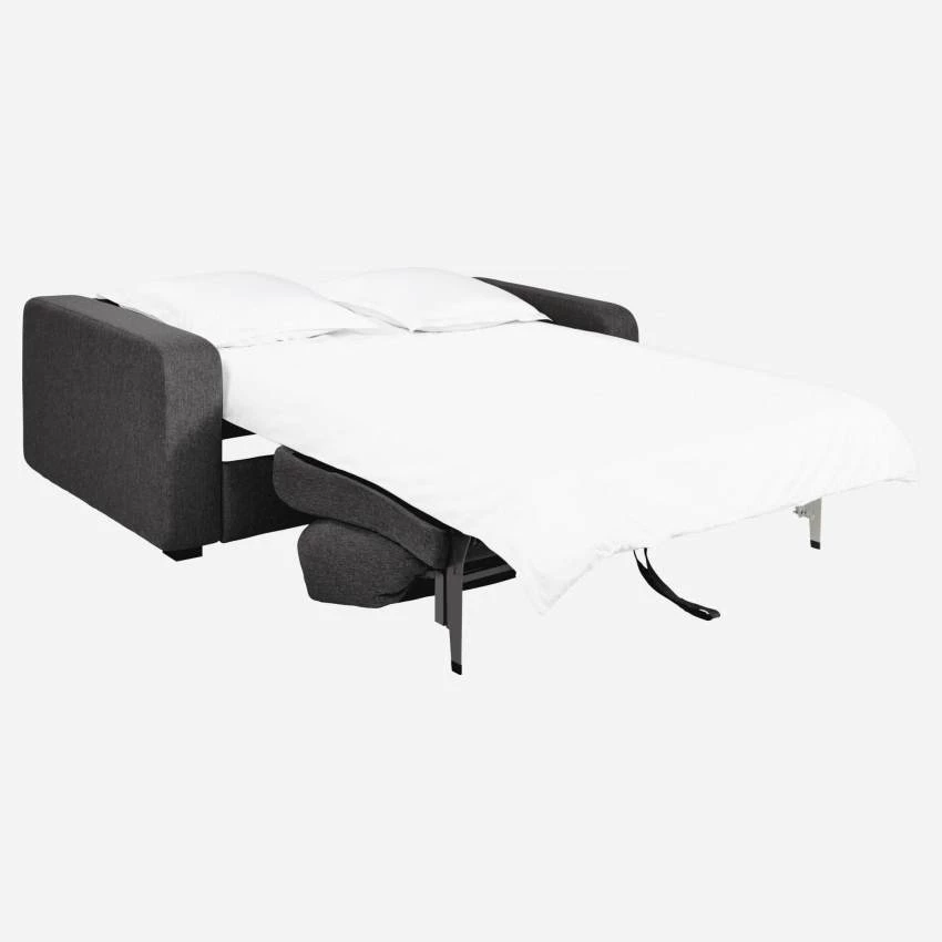 Habitat Canapé Convertible 3 Places à Lattes En Tissu - Gris Foncé 5 Habitat Canapé Convertible 3 Places à Lattes En Tissu - Gris Foncé – Image 5