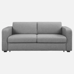 Habitat Canapé Convertible 3 Places à Lattes En Tissu - Gris