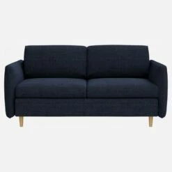 Habitat Canapé Convertible 3 Places En Tissu - Bleu