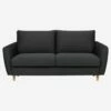Habitat Canapé Convertible 3 Places En Tissu - Gris Foncé