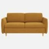 Habitat Canapé Convertible 3 Places En Tissu - Jaune Moutarde