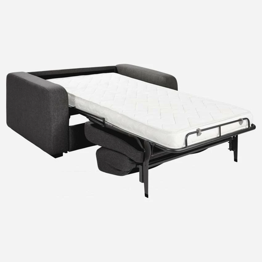 Habitat Canapé Convertible Compact à Lattes En Tissu - Gris Foncé 4 Habitat Canapé Convertible Compact à Lattes En Tissu - Gris Foncé – Image 4