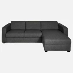 Habitat Canapé Convertible D'angle 2 Places à Lattes En Tissu - Gris Foncé 7 Habitat Canapé Convertible D'angle 2 Places à Lattes En Tissu - Gris Foncé -meubles boutique canape convertible dangle 2 places a lattes en tissu gris fonce 11496555