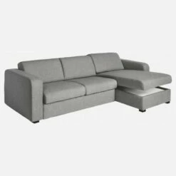 Habitat Canapé Convertible D'angle 2 Places à Lattes En Tissu - Gris 9 Habitat Canapé Convertible D'angle 2 Places à Lattes En Tissu - Gris -meubles boutique canape convertible dangle 2 places a lattes en tissu gris 11496621