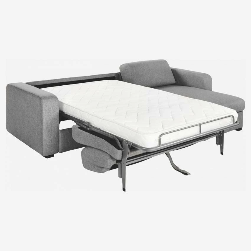 Habitat Canapé Convertible D'angle 2 Places à Lattes En Tissu - Gris 5 Habitat Canapé Convertible D'angle 2 Places à Lattes En Tissu - Gris – Image 5