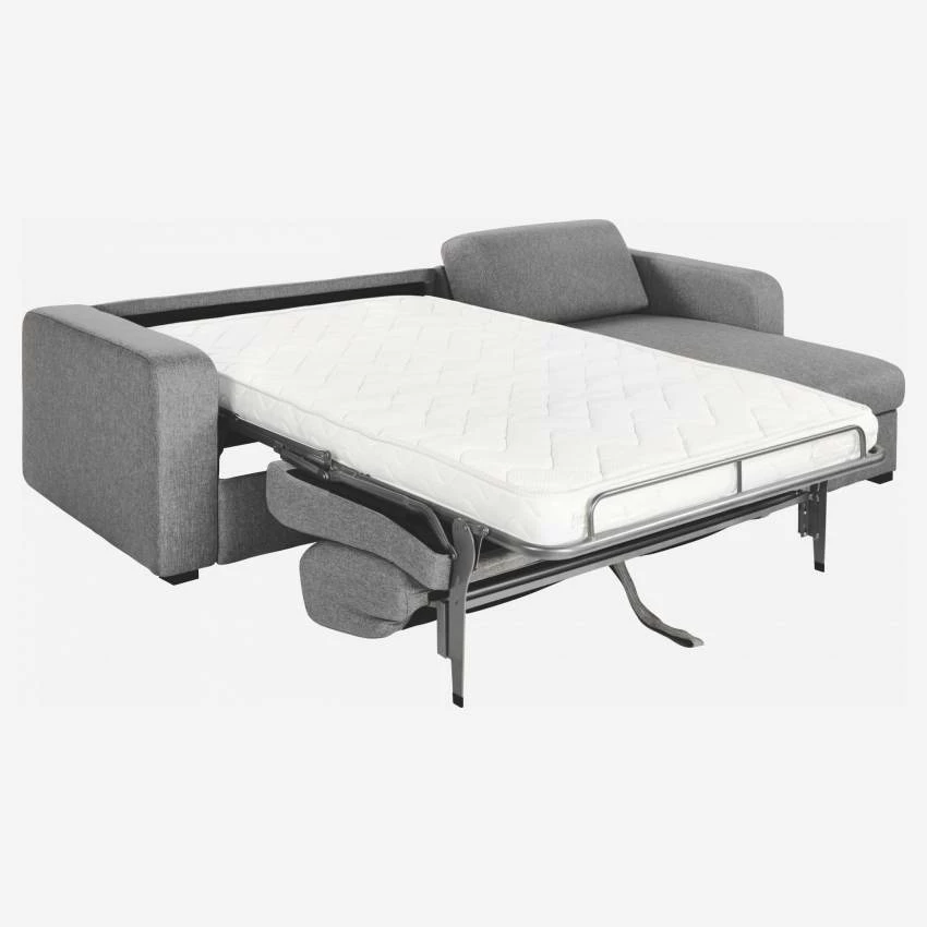 Habitat Canapé Convertible D'angle 2 Places En Tissu - Gris 4 Habitat Canapé Convertible D'angle 2 Places En Tissu - Gris – Image 4