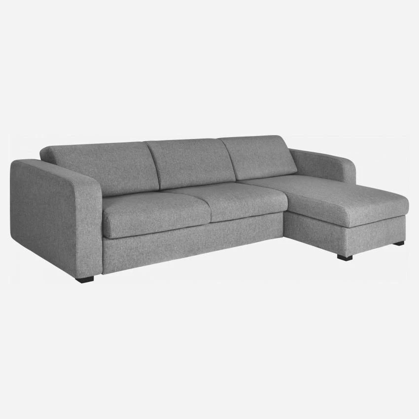 Habitat Canapé Convertible D'angle 3 Places à Lattes En Tissu - Gris 6 Habitat Canapé Convertible D'angle 3 Places à Lattes En Tissu - Gris – Image 6